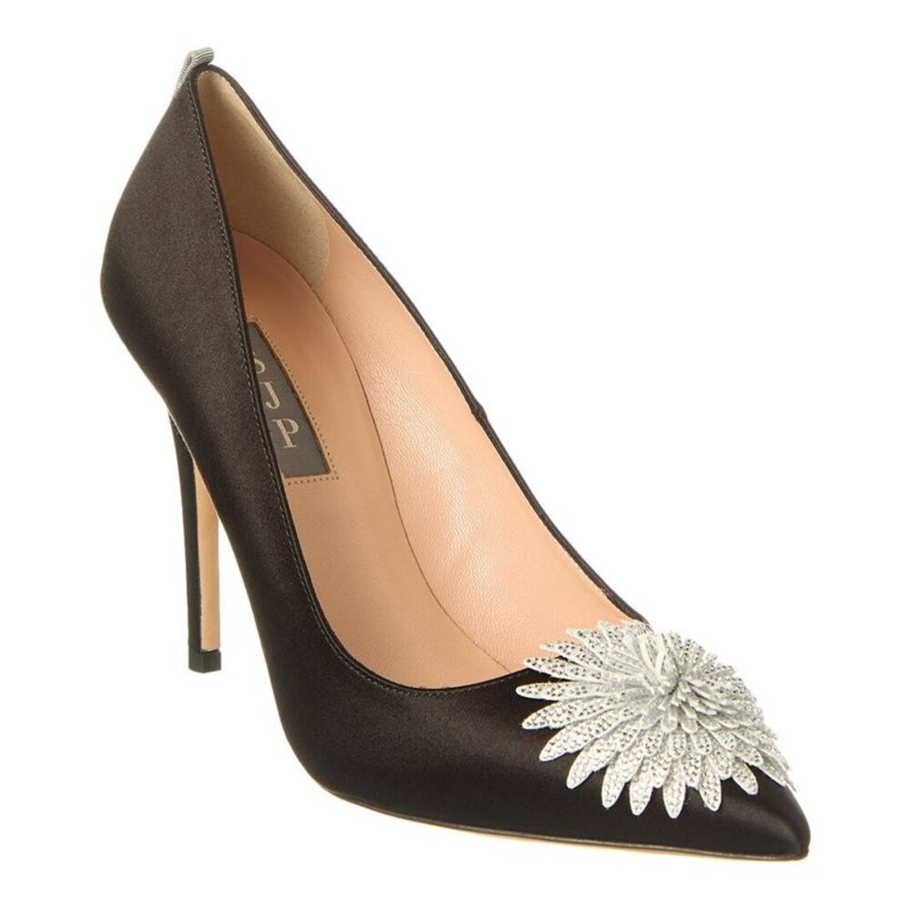 Sjp By Sarah Jessica Parker Safa 100 Satin Pump, Black - Picture 1 of 5